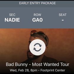 2 Bad Bunny Tickets