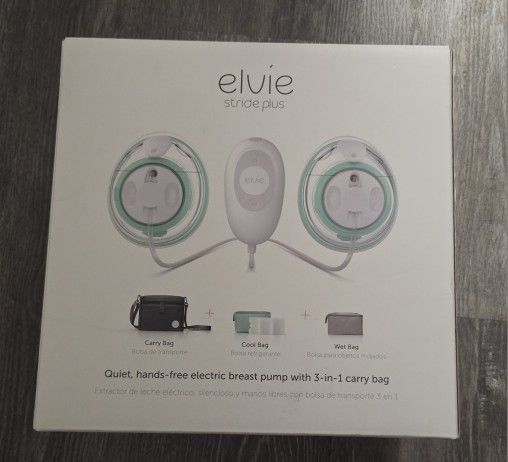 NEW/SEALED - Elvie - Stride Plus Hands-Free Electric Breast Pump - EB01-02-PLUS