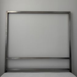 Room & Board Portica Brushed Nickel Canopy Bed Frame - Queen(Tall) Discontinued Model