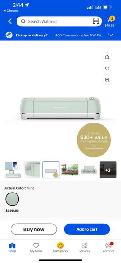 Cricut Explore Air 2 Mint Cutting Machine & Heat vinyl Presser Used $100