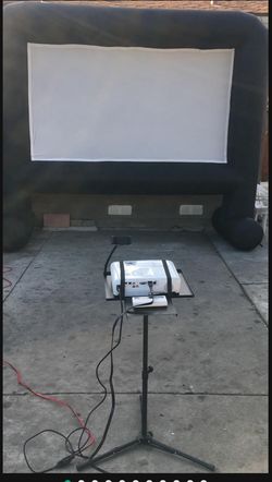 Rent projector, 16' foot Inflatable screen, speaker, party games