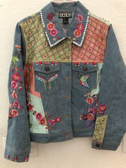 Women large denim jacket