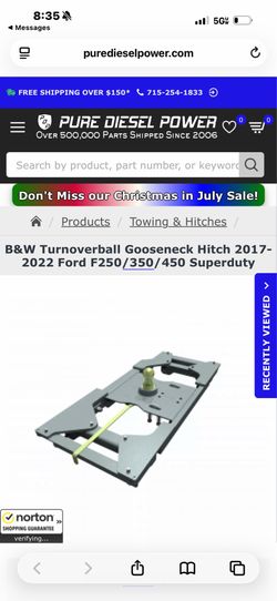 Turnoverball gooseneck BW