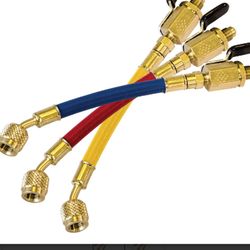 New JB CCLV-6 KOBRA Ball Valve Refrigerant Hose Set 6 Inch  never used for sale 3 packs 