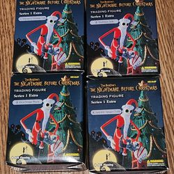 Nightmare Before Christmas Set Of 4 Trading Figures 