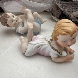 Ceramic Boy And Girl
