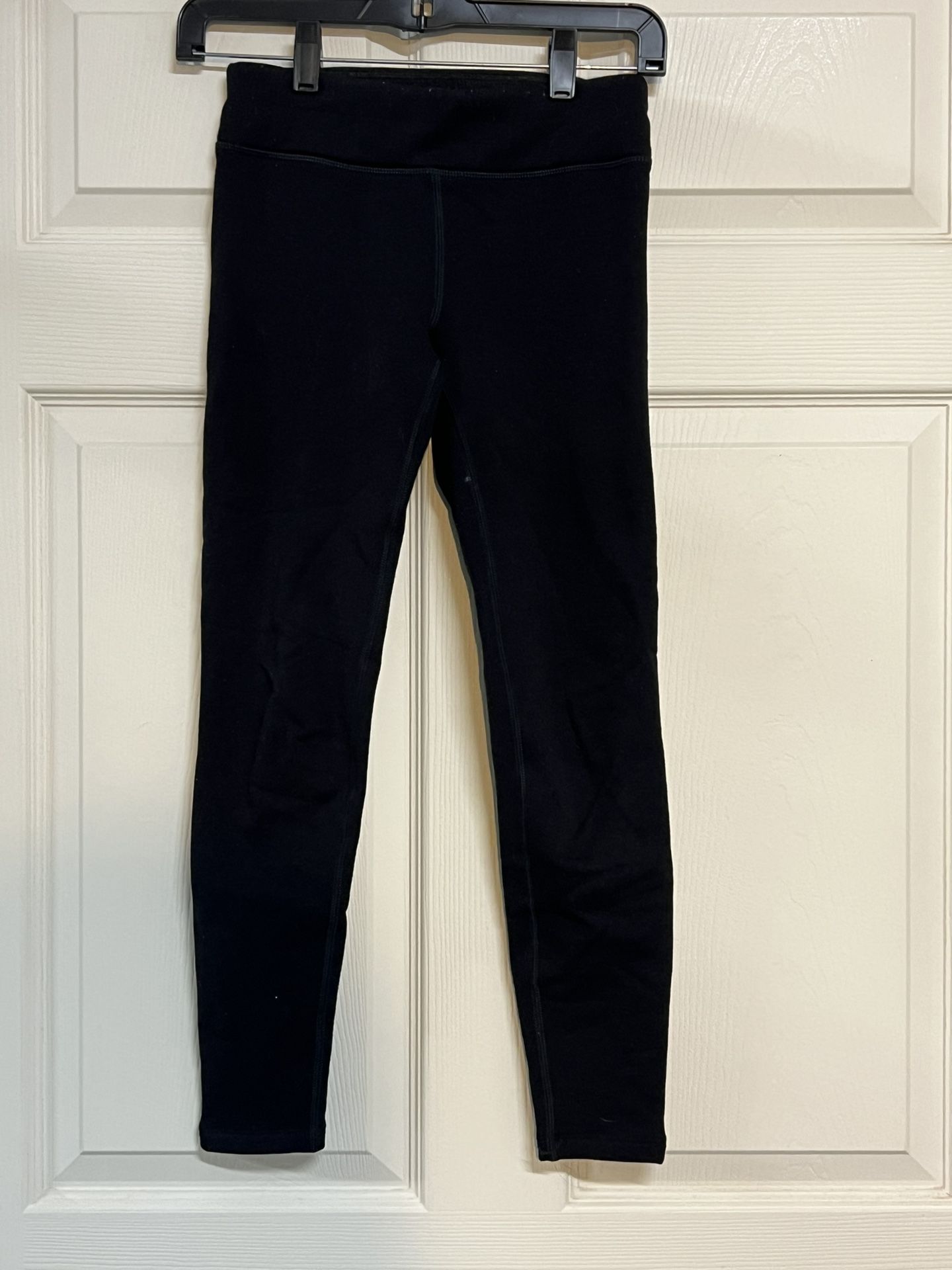 Athleta Girls Polartec Black Fleece Lined Leggings - Size Medium - VGUC