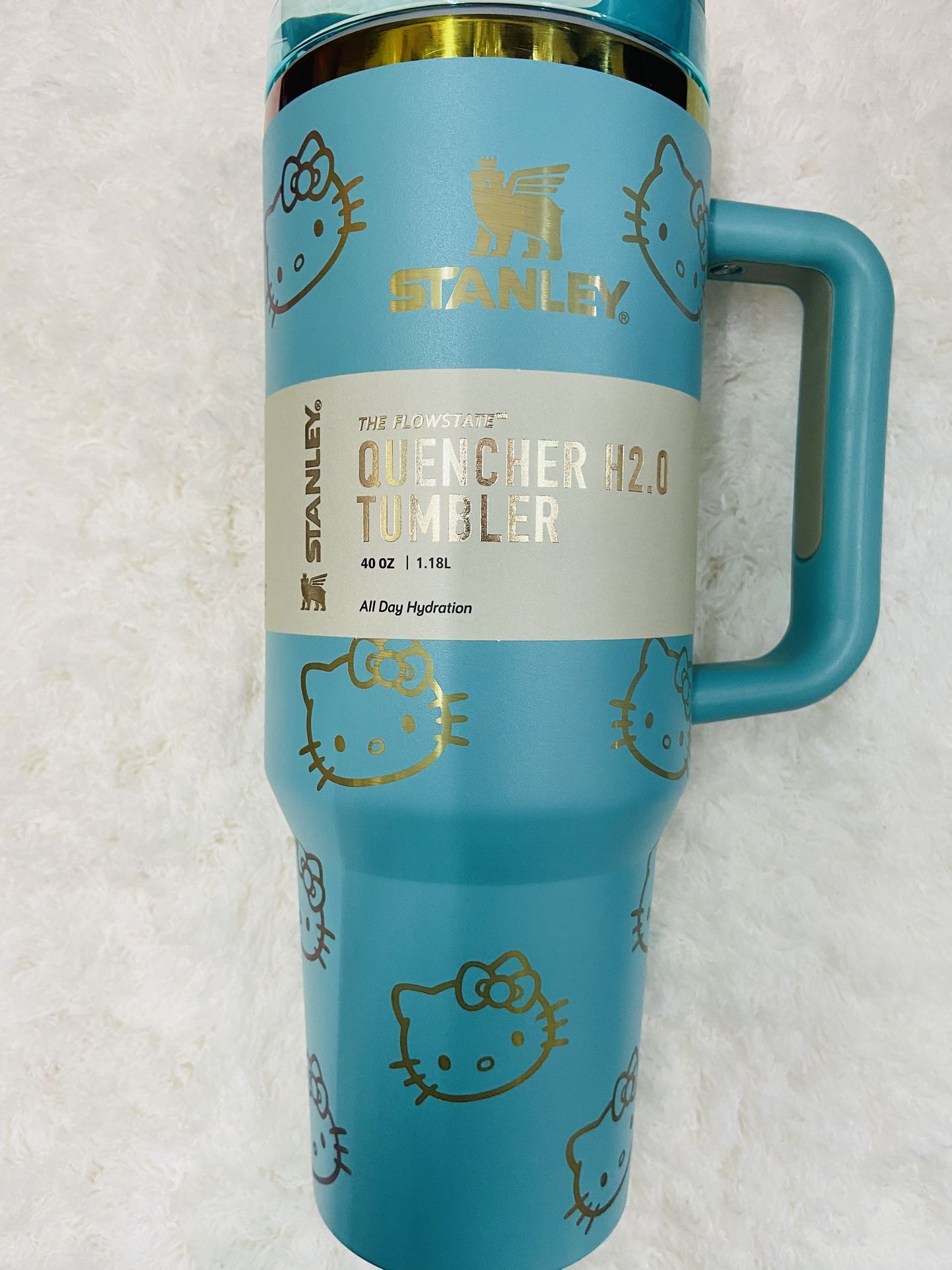 Teal gold holographic Stanley