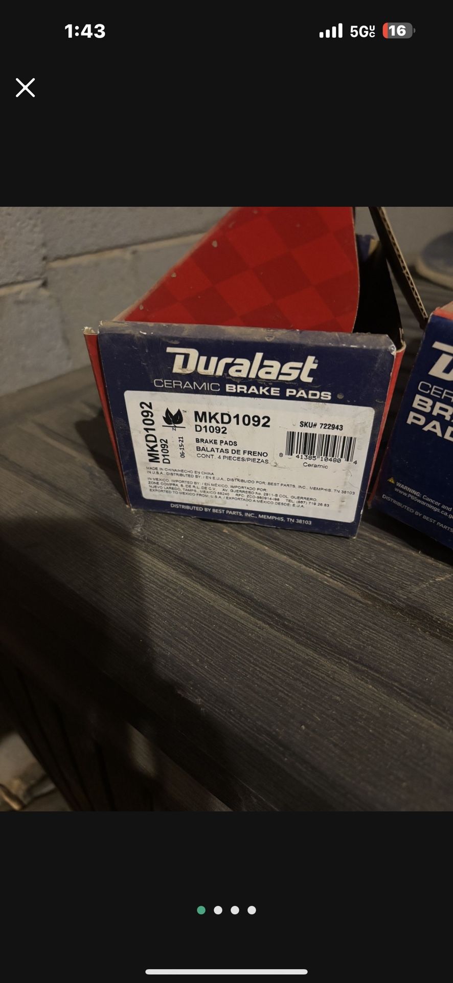 07-14 Tahoe Brake Pads