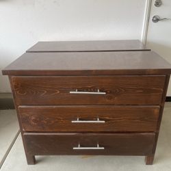 2 Solid Wood Night Stands 