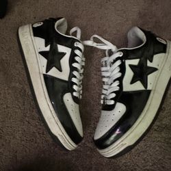 Black And White Bapesta 