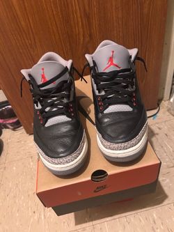 Jordan black cement 3s sz 12