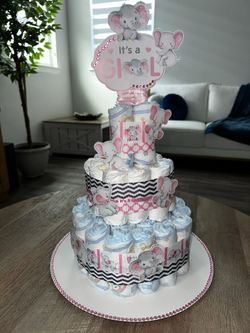 It’s A Girl Diaper Cake