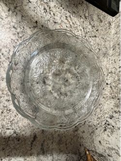 Princess House clear  plates.