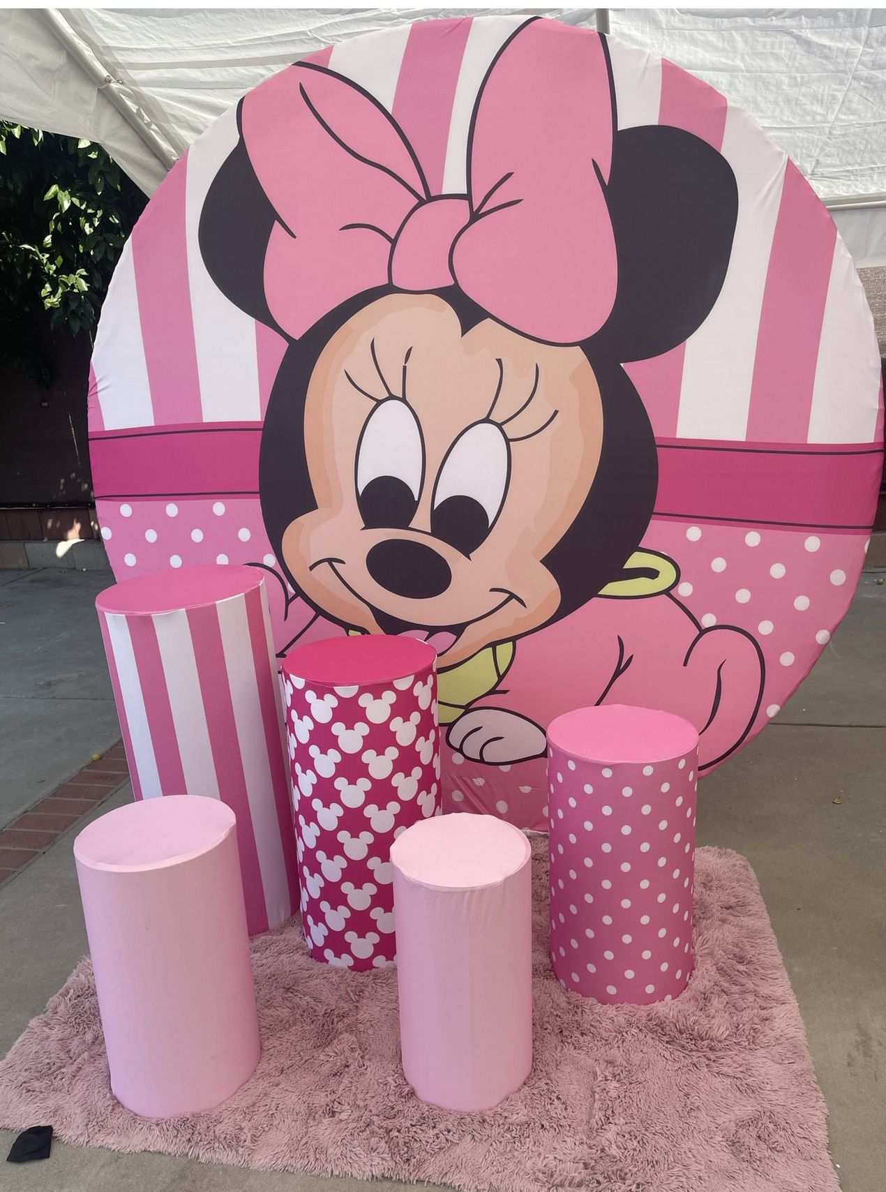 Party Backdrop Minnie Mouse-
