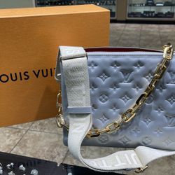 LOUIS VUITTON COUSSIN PM SILVER SHOULDER BAG
