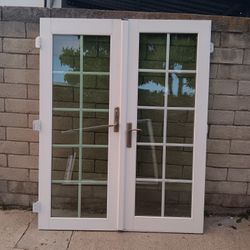 61" Wide X 78" Tall Double Panel Door In Great Condition 