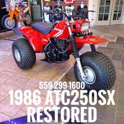 1986 Honda ATC250sx $5,300 cash price plus taxes and fees 
