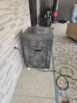 Fire pit bought at Rooms To Go