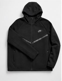 Nike Tech Fleece Full-Zip Hoodie Black - Size Small (S)