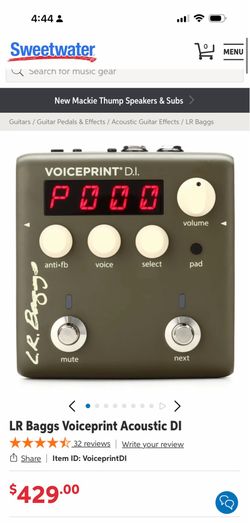 Lr Baggs  voiceprint DI  para guitarras acusticas