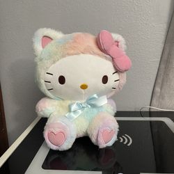 Hello Kitty Rainbow Hoodie Plushie