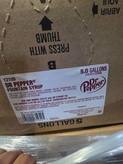 5 gallon Dr. Pepper syrup for sale for restaurants