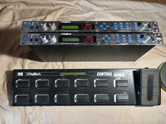 Digitech Valve FX Rack Effects Unit (2) And Digitech Control ONE Board