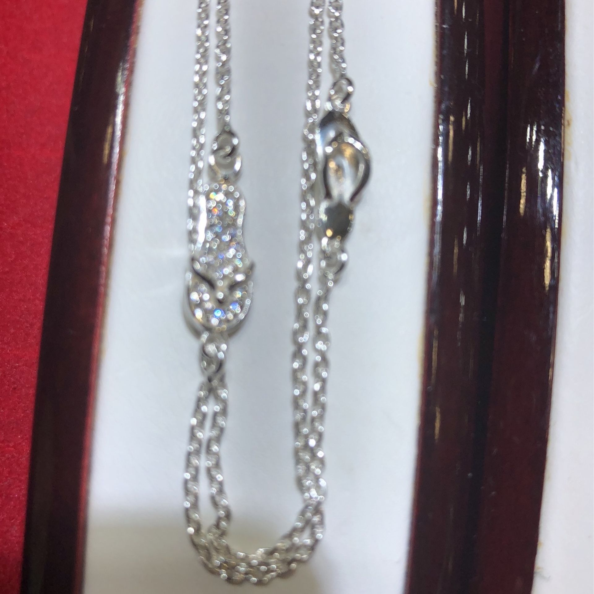 925 Sterling silver anklet adjustable