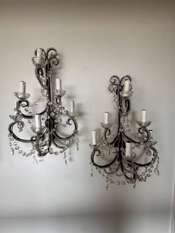 2 Chandelier Sconces