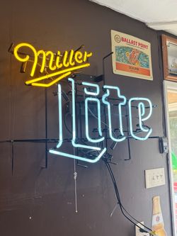 Miller Lite neon light