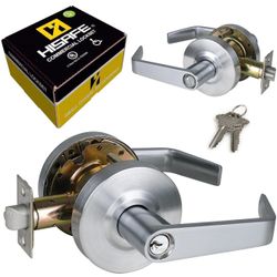 Keyed Entry Grade 2 Commercial Door Locks Heavy Duty Office Door Lever Non-Ha...
