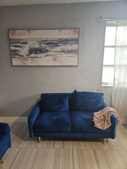 Couch with picture