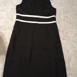 Black Label by Evan Picone Black Size 6 Dress Brand New 