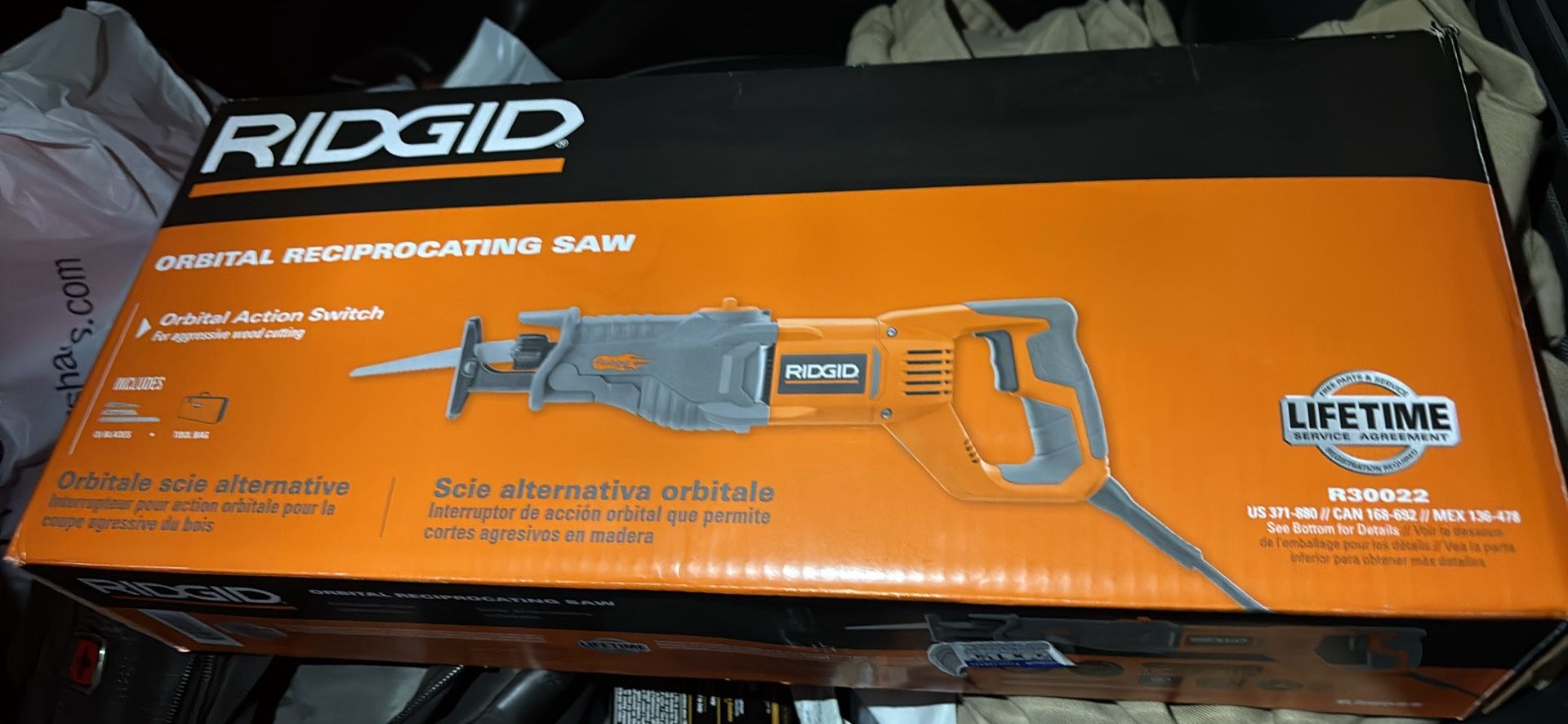 Ridgid 10 Amp corded orbital reciprocating