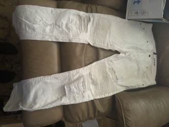 White Skinny Ripped Jeans