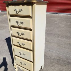 Vintage French Provincial Tall Dresser
