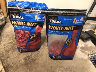 Ideal red wing nuts. 30-652. 1 full bag plus partial bag.