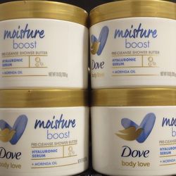 Dove Body Love Moisture Boost Shower Butter 4-pack