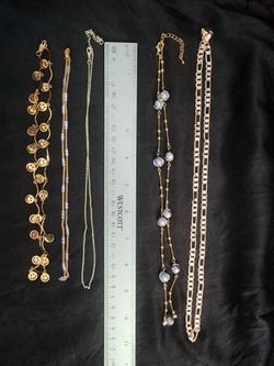 10-18K Gold Necklace Chains 18-22 inch