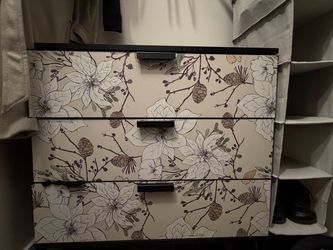 Dresser with floral design