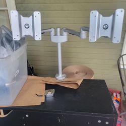 Large Dual Monitor Desk Stand