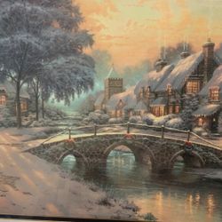 Thomas Kincade Winter  Scene