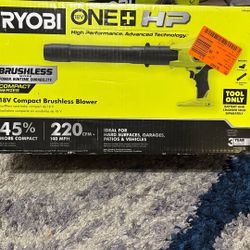 Ryobi Brushless 18v Compact Brushless Blower(tool Only)