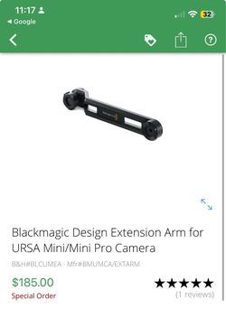 Blackmagic Design Extension Arm for URSA Mini/Mini Pro Camera