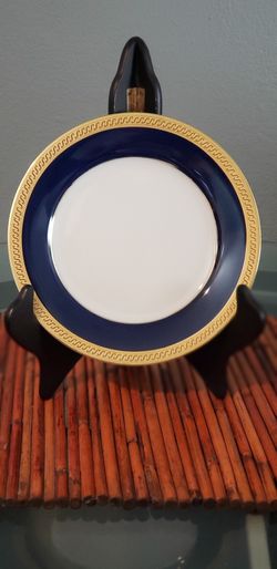 MUIRFIELD 5Royal Blue Border Gold Rim 9407 REGENCY
