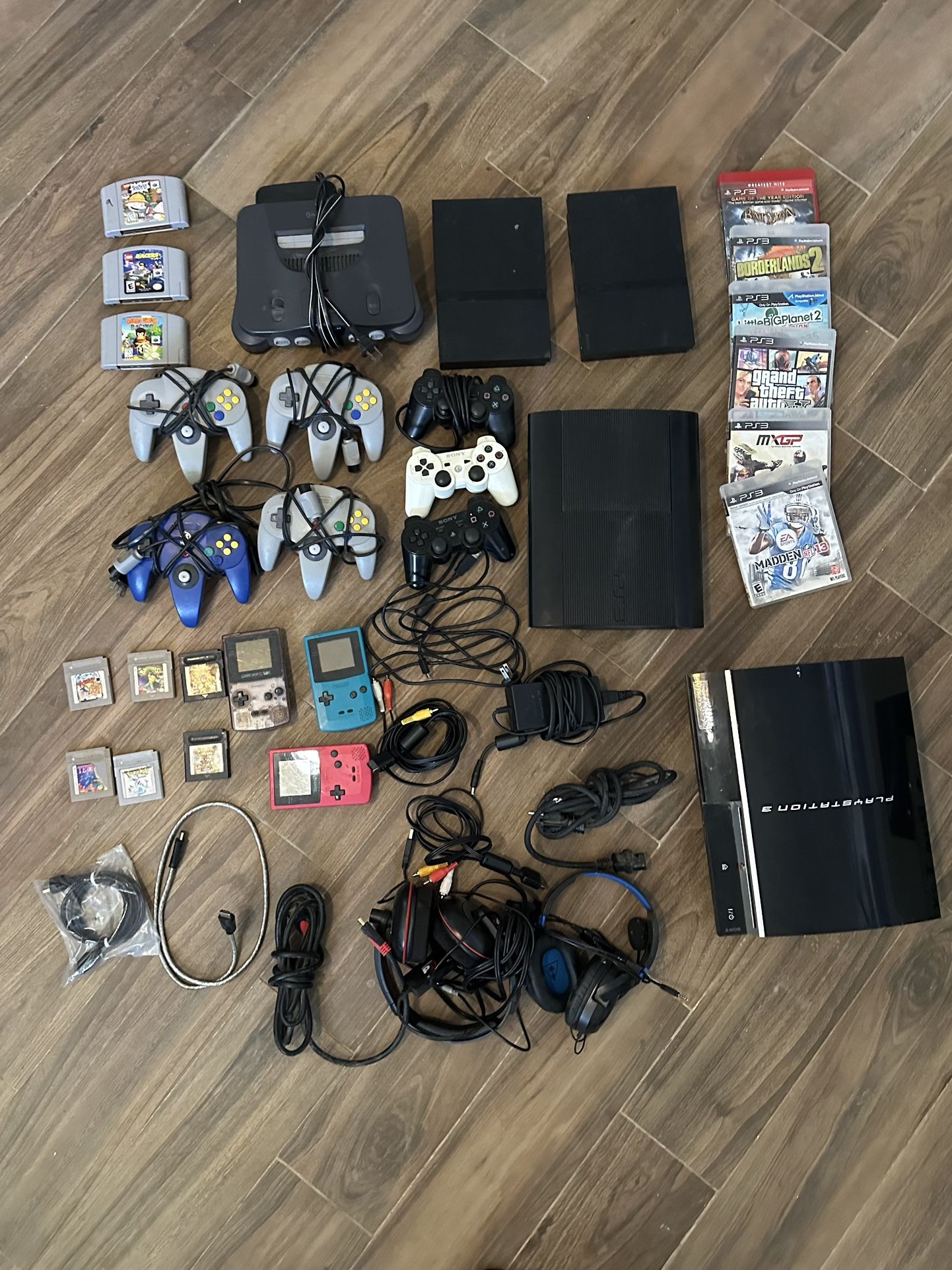PlayStation 2 / PlayStation 3 / Nintendo 64 / Gameboy Color Bundle