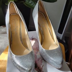 Jessica Simpson rhinestone Heels