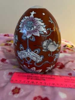 Porcelain China Decorative Egg