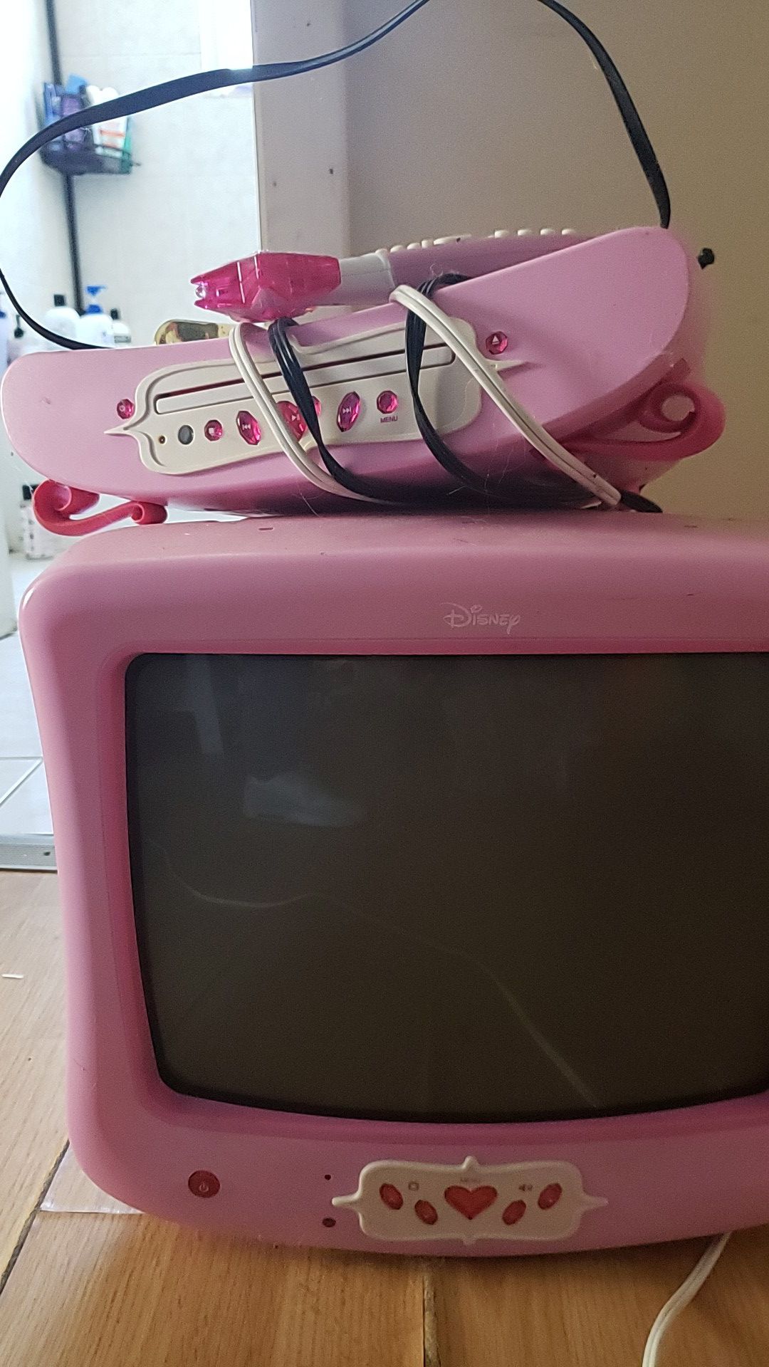 DVD and tv for little girls room